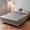 39.0"x74.8" Grey, variant on Unique Bargains Fitted Polyester Satin Strip Bed Sheets Wear Resistant 39.0"x74.8" Black