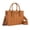 Brown, variant on Wrangler Boho Tote Bag for Women Western Purse Retro Top Handle Satchel Handbag with Signature Strap, Brown