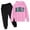 Pink, variant on XINXIAOO Girls Boys 2 Piece Tracksuit Pullover Hoodie and Athletic Pants Soft Girls Boys Size 7-8 Years Clothes