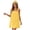 Yellow, variant on Ovbmpzd Mini Beach To City Summer Dress for Women Loungewear Comfy Black Slip Dresses Casual Sleeveless Dresses With Pockets,XXL