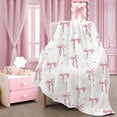 thumbnail image 2 of Bow Pattern Blanket, Soft Warm Throw Blanket, Air-conditioned Room Blanket, Warm Nap Blanket for Home Office Travel #TOP PICKS, 2 of 9