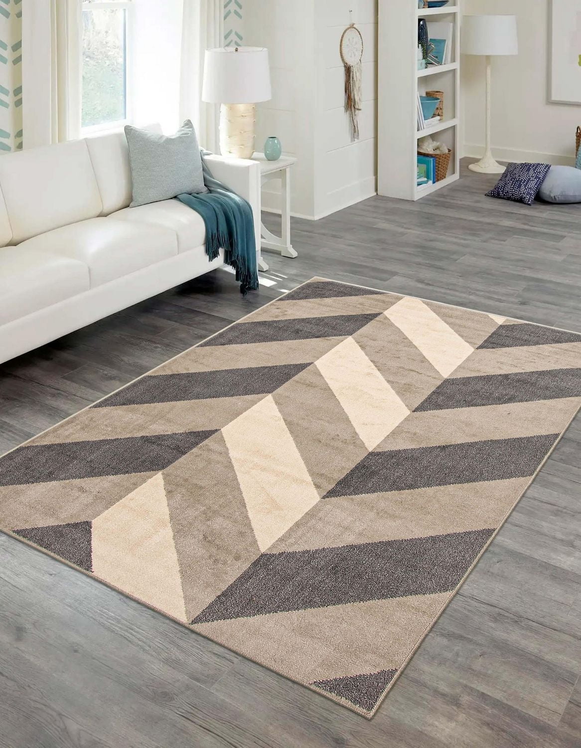 ECARPET Bianca Contemporary/Modern Area Rug for living room, bedroom, dining room, entrance, hallway and more.