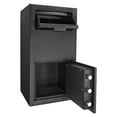 thumbnail image 2 of Barska DX300 14 x 14 x 27 Inch Large Solid Steel Deposit Box Keypad Safe, Black, 2 of 7