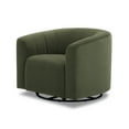 Cole & Rye Curved Swivel Chair, Olive