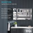 thumbnail image 2 of Kohler  17 x 40 in. Maxstow Lighted Medicine Cabinet - Dark Anodized Aluminum, 2 of 8