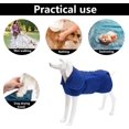 thumbnail image 4 of GHSDFBB Dog Drying Coat-Bathrobes for Dogs-Dog Drying Robe-Microfibre Fast Drying Super Absorbent Dog Bath Towel,Luxuriously Soft-Blue-XXL, 4 of 6