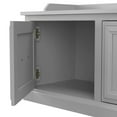 thumbnail image 3 of Woodland 40W Hall Tree and Shoe Bench with Shelves in Gray - Engineered Wood, 3 of 7