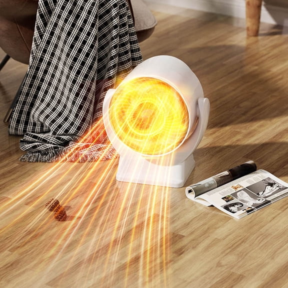 Space Heater, Portable Small Room Space Electric Heaters for Indoor Use, 600w Mini Personal Heaters for Home Office Bedroom under Desk Table Quiet Handy Air Heater