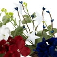 thumbnail image 7 of Northlight Hydrangea and Eucalyptus Patriotic Artificial Wreath - 20", 7 of 7