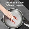 thumbnail image 4 of Titanium Hammered Pan Pro, Siraat Pure Titanium Pan Hammered Pattern Dishwasher-Friendly, Pure Titaniums Fry Pans, Compatible With All Cooktops, 4 of 9