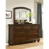 Best Master Furniture  Dark Cherry 7-Drawer Dresser and Mirror