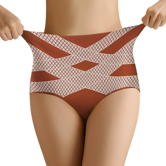 lnmuld Double Layer Compression Shorts for Women Solid Color High Waist Lightweight Belly Control and Support Pants Size:2XL