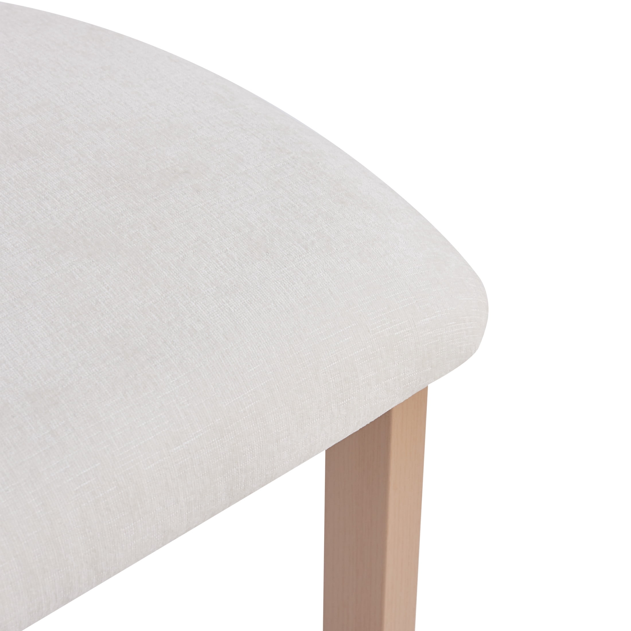 Christopher Knight Home 26.5" White Upholstery Counter Height Bar Stools, Natural Finish Metal Frame, Set of 2