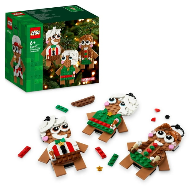 Juego de adornos LEGO Iconic Gingerbread Man 40642, 190 piezas