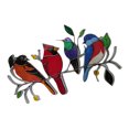thumbnail image 3 of Colgante de acrílico del cordón del jardín del panel colgante de la decoración de la ventana para el ornamento casero, 4 aves kenally HA005014-02B, 3 of 6