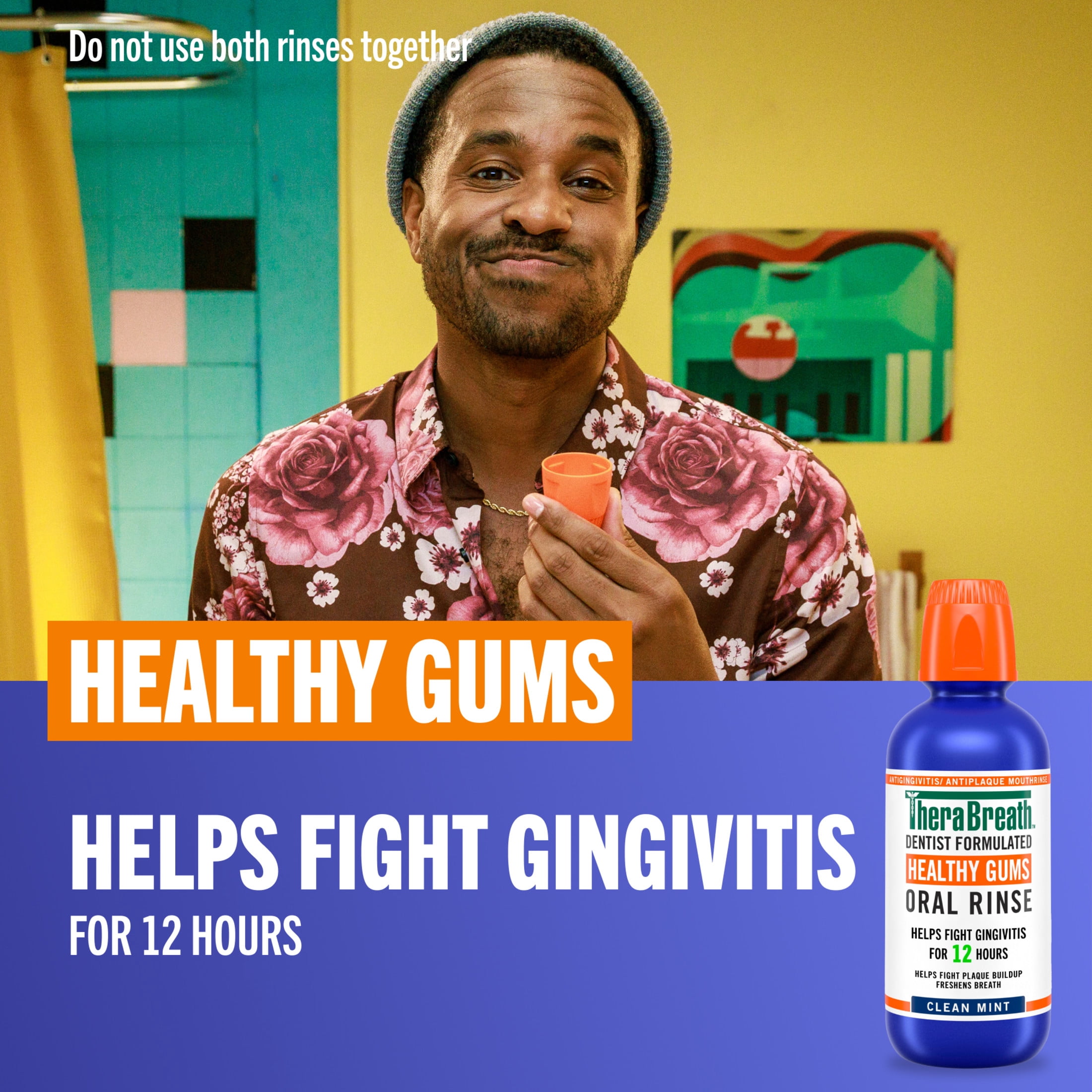TheraBreath Antigingivitis/Antiplaque Mouthwash Variety Pack, 16 fl oz, 2-Pack