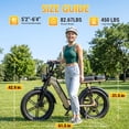 thumbnail image 3 of TST Electric Bike for Women, 20"x4" Fat Tire, 750W Motor 48V/15AH Tested to UL 2849 Standard by SGS, Dual Hydraulic Disc Brakes, Full Suspension, 3 of 9