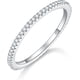 thumbnail image 1 of BORUO Anillo de plata de ley con circonita cúbica, elegante banda de plata de ley de 3 mm, anillos de plata de ley para mujer, perfecto para regalar anillos de plata de ley 925, tamaño 4-12, 1 of 3