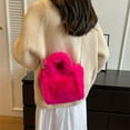 thumbnail image 3 of Fluffy Tote Bag Faux Fur Hobo Bag Purse Plush Handbag Furry Purse Soft Plush Bag for Women Cute Aesthetic Bag, 3 of 6