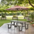 Lifetime 6Foot Foldable and Portable Plastic Outdoor WFrame Picnic