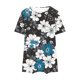 thumbnail image 4 of Fiudx Camisetas para Mujer Camiseta de Talla Grande para Mujer, Manga Corta, Básica, Estampada, Informal, con Cuello Redondo, Dobladillo Ancho, Camisa Grande, 4 of 4