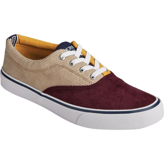 Men's Sperry Top-Sider Striper II CVO Corduroy Sneaker Khaki Multi Corduroy 8 W