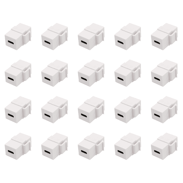 USB 3.1 Tipo C Keystone A Jack Acoplador Inserta Puerto Enchufe () Blanco