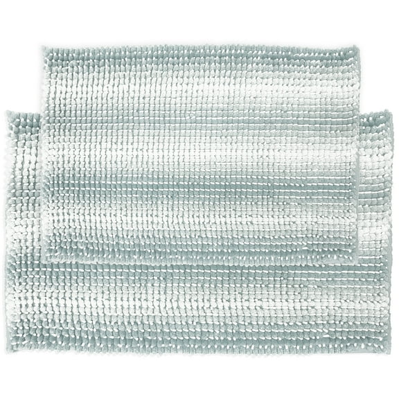 Blossom & Vine 2-Piece Roanoke Noodle Bath Rug Set of two perfectly sized rugs, 17" x 24 and 20" x 30"