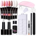 thumbnail image 1 of Nail Extension Gel Set, Decorative 100PCS  Nail Practical Nails Enhancement Gel Kit Easy Operation  for Studying, 1 of 8