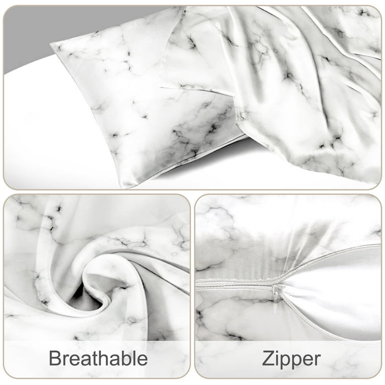 100% Mulberry Silk Pillowcases, 6 Colours, Hidden Zipper Closure