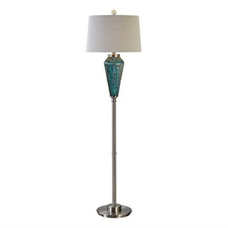 Almanzora Blue Glass Floor Lamp