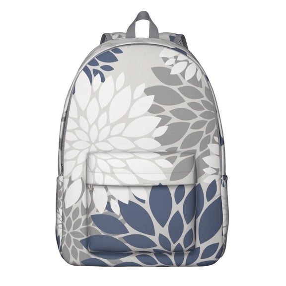 Retro Boho School Backpack for Students, Earthy Patterned Laptop Daypack with Double Zippers, Stylish and Practical Design