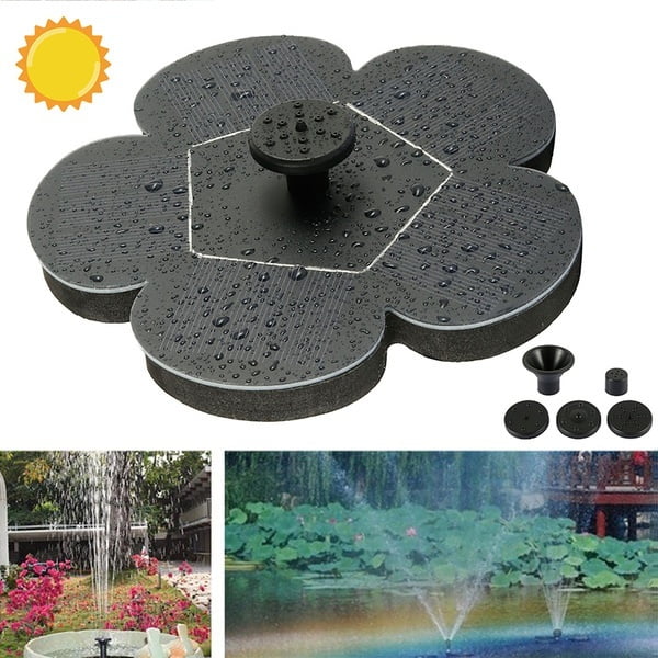 Details about   Octagonal Solar-Power Floating Water Fountain Pump Fountain Accessory Outdoor 