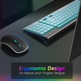 thumbnail image 4 of Combinación de teclado y ratón inalámbricos JOYACCESS 7 opciones retroiluminadas, 4 of 7