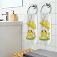 thumbnail image 5 of Ryvnso Cute Frog Hand Towels Set for Bathroom Cotton Face Towel Decorative 15.5x29.5 inch, 5 of 7