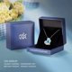 thumbnail image 5 of Collares con colgante de corazón de amor para mujer, tono plateado, tono oro rosa, cristales, piedra natal, día de San Valentín, joyería, regalos para mujer, fiesta, día de aniversario, cumpleaños Fokelyi WRMH-201-7, 5 of 6