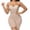 #1-Beige, variant on Ladies Seamless One-Piece Buckle Body Shaper Abdominal Lifter Hip Shaper Underwear Stretch Slimming Body Corset