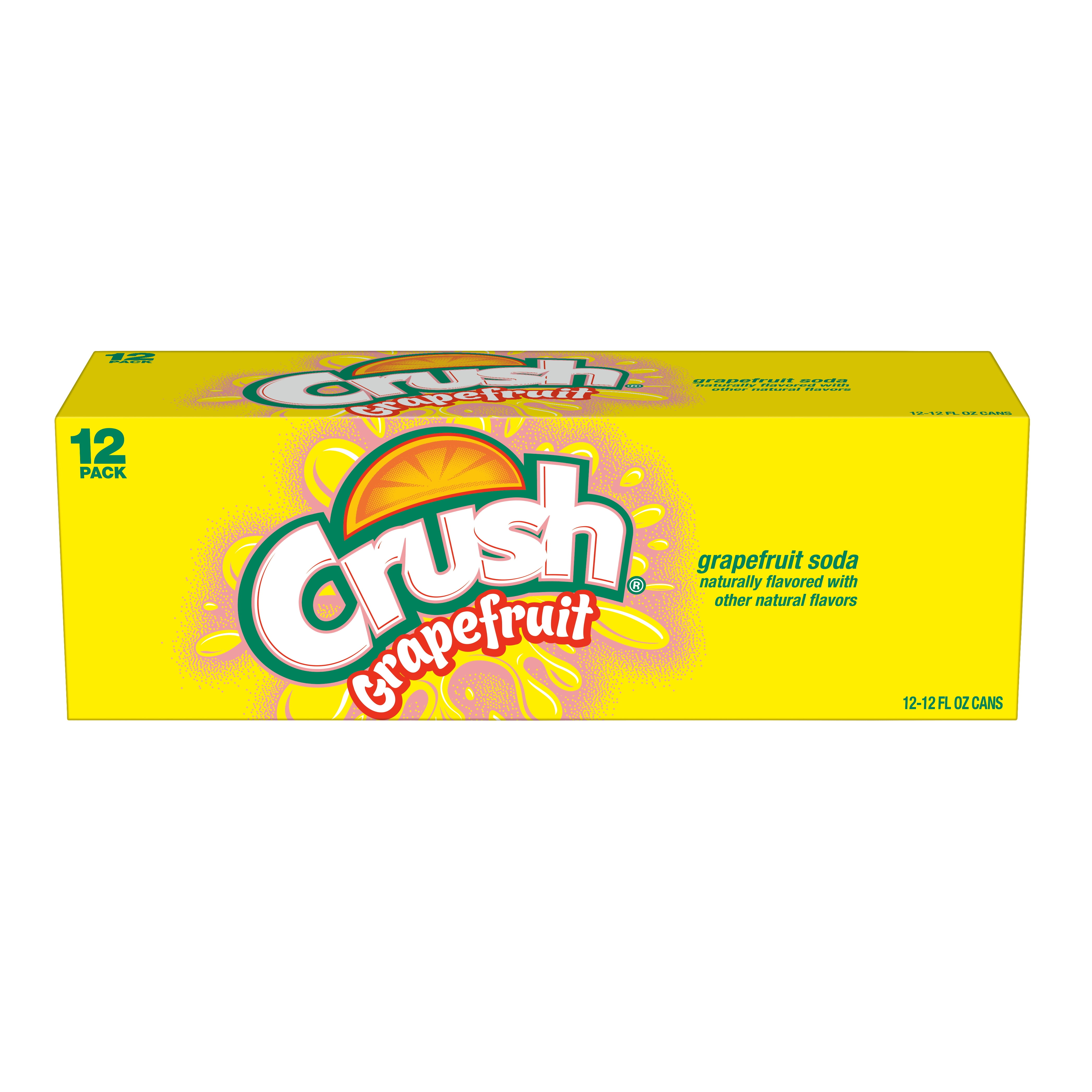 Crush Grapefruit Soda 12 Fl Oz Cans 12 Pack Walmart Com