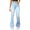 Light Blue, variant on Women's High Waist Denim Bootcut Pants, Classic Medium Wash Stretch Flare Leg Jeans with Button Closure for Casual Retro Style Black L
