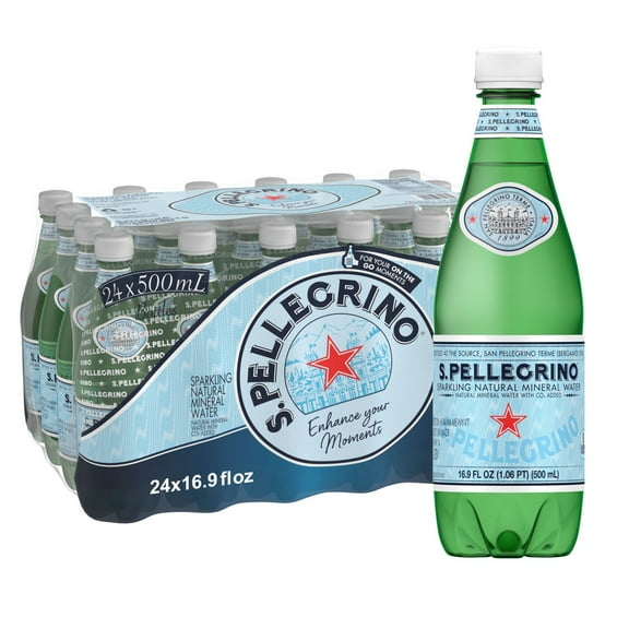 S.Pellegrino Sparkling Natural Mineral Water 16.9 fl. oz., 24 pk.