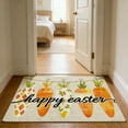 thumbnail image 4 of Happy Easter Carrot Bunny Welcome Doormat - Non-Slip Indoor/Outdoor Entryway Rug, Washable Front Door Mat for Spring, Porch, Kitchen, and Home Easter Decor, 4 of 7