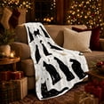 thumbnail image 3 of Mystical Black Cat Celestial Moon Halloween, Playful Pet Portrait Pattern, Warm Flannel Blanket for Living Room and Bedroom, Cat Lovers Thanksgiving Gift, Pet Lover Home Decor, 3 of 9