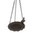 thumbnail image 6 of Cast Iron Whimsical Bluebird On Victorian Dish Hanging Garden Bird Bath Feeder, 6 of 8