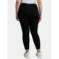 thumbnail image 4 of Terra & Sky Women's Plus High Rise Capri Leggings with Cellphone Pockets, 2-Pack, 4 of 7