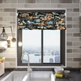 thumbnail image 2 of Cute Floral Curtain Valance for Kitchen Windows/Bathroom/Living Room/Bedroom Blackout, Rod Pocket Valance Small Window Treatment Decor, 54" W x 18" L, 2 of 6