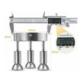thumbnail image 4 of Kit de iluminación de riel de vidrio de metal cromado, iluminación multiángulo para cocina, acabado en níquel mate con bajo consumo de energía, 3 puntos de luz ajustables, protección Ip44, fácil de, 4 of 6