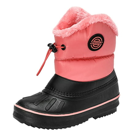 

Jdefeg Boots Size 4 Children Shoes Snow Boots Girls Boys Outdoor Boots Waterproof Non Slip Warm Boots Cotton Snow Boots 1 Apparel Pu Pink 32