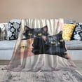 thumbnail image 2 of BCIIG Cute Cat Warm Lightweight Flannel Blanket Soft Fleece Blankets for All Seasons, Throw Blanket Living Rooms Sofa Decor Cow Gifts Blanket 60x80in, 2 of 6