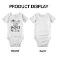 thumbnail image 3 of Sent with A Kiss from My Brother in Heaven Cute Baby Boy Girl Jumpsuits Unisex, 3 of 5