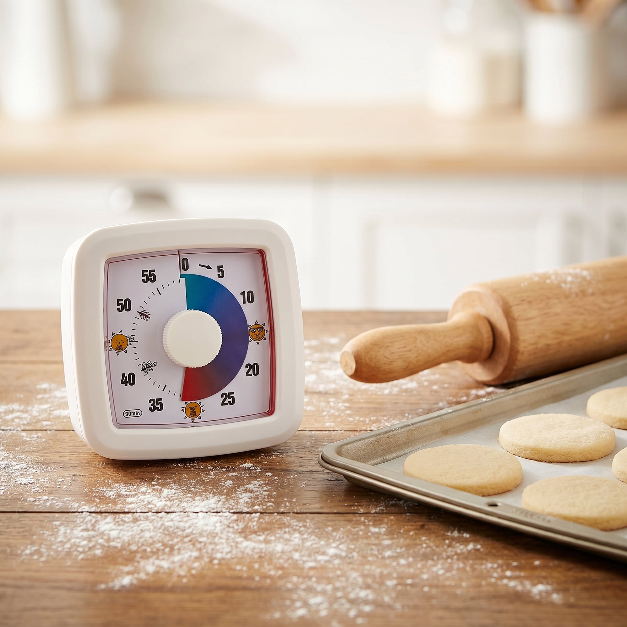 Unique Bargains 60 Minute Digital Visual Timer with Loud Alarm for Studying White B